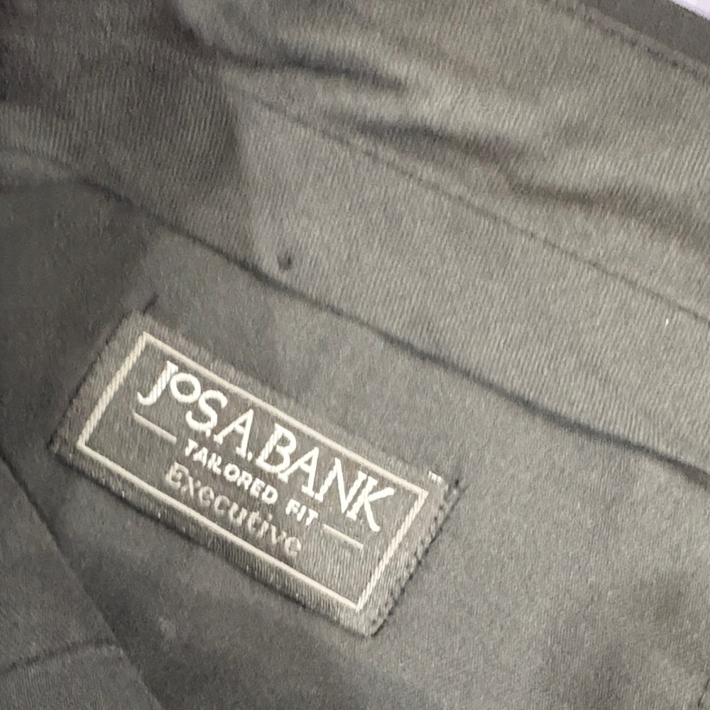Jos. A. Bank Black Men's Dress Pants - Classic Flat Front 40x31” - Picture 2 of 5
